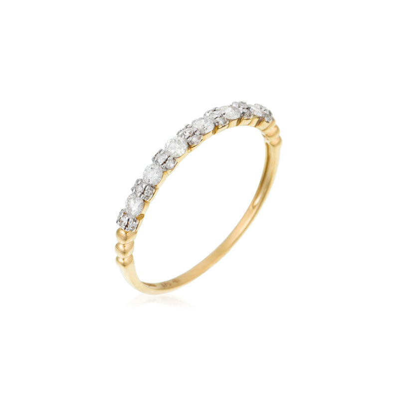 Bague "Kuantan " D 0,294/27 - Or Jaune 375/1000