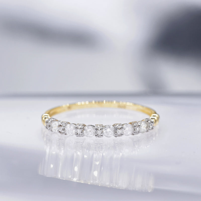 Bague "Kuantan " D 0,294/27 - Or Jaune 375/1000