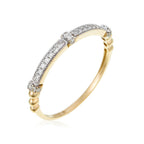 Bague "Kota" D 0,131/26 - Or Jaune 375/1000