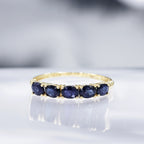 Anillo "Binty" Zafiro 1.25/5 - Oro amarillo 375/1000