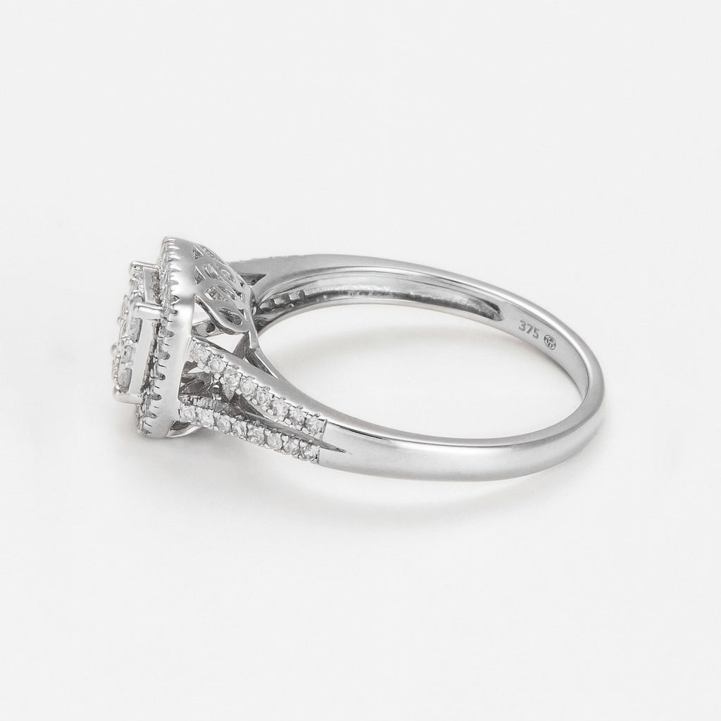 Anillo "Beloni" D 0,44/65 - Oro blanco 375/1000