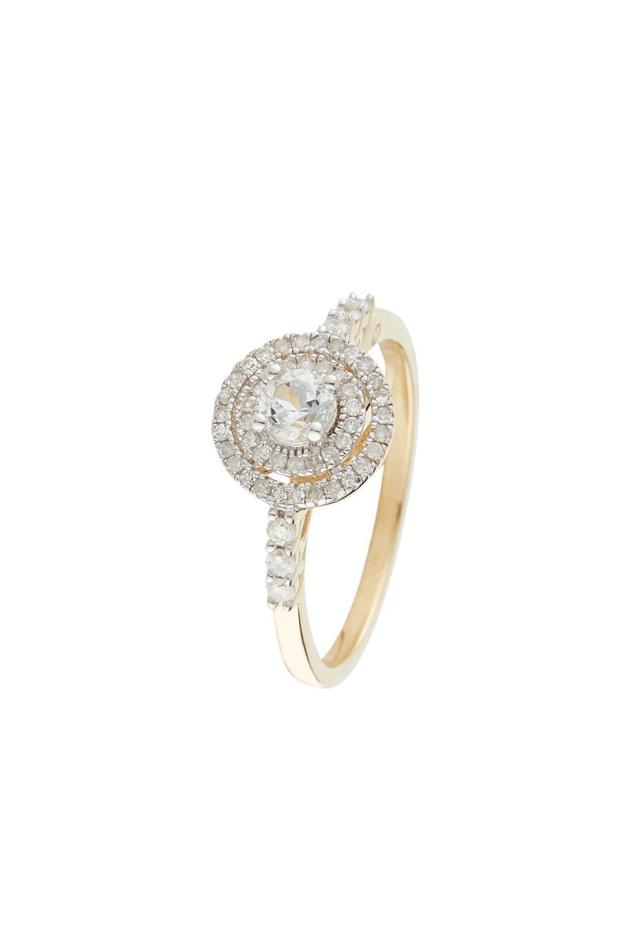 Bague "Nosy" D 0,25/51 White Topaze 0,40/1