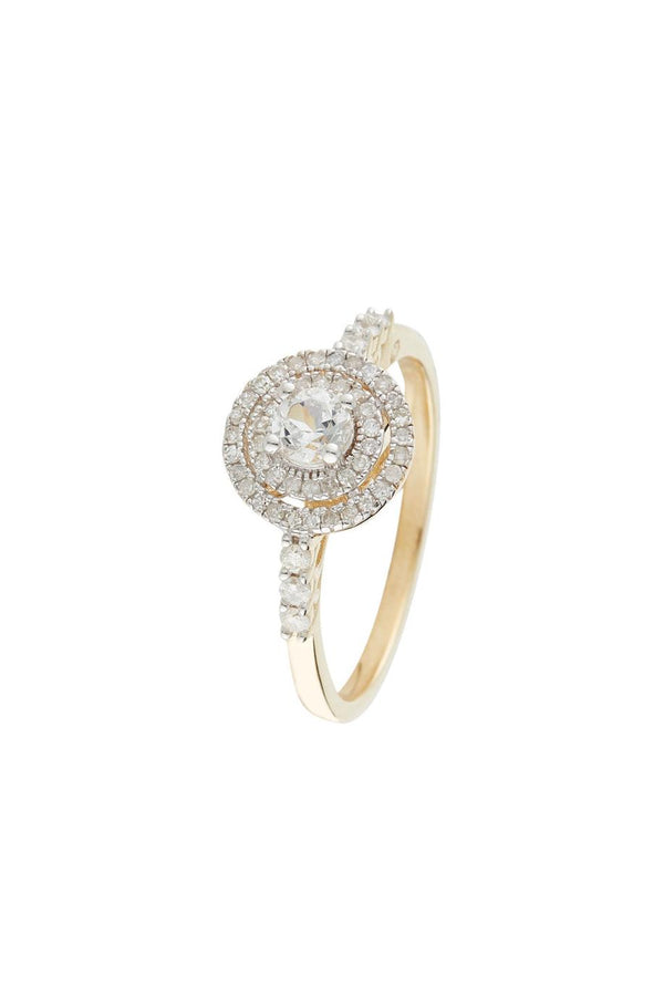 “Nosy” ring D 0.25/51 White Topaz 0.40/1