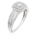 Bague "Moromba" D 0,493/97 - Or Blanc 375/1000