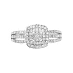 Bague "Moromba" D 0,493/97 - Or Blanc 375/1000