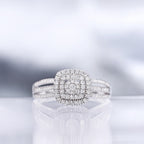 Bague "Moromba" D 0,493/97 - Or Blanc 375/1000