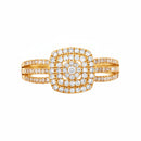 Anillo "Moromba" D 0.493/97 - Oro amarillo 375/1000