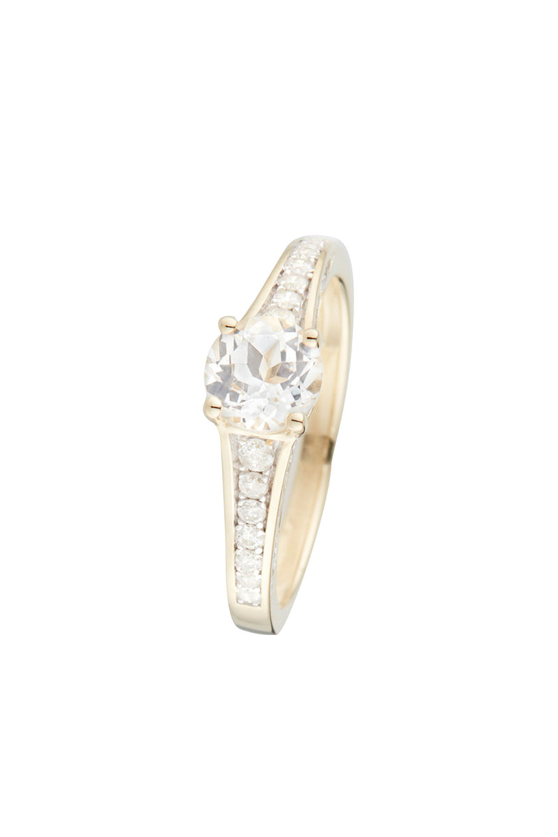 Bague "Kriva"  D 0,21/40  White Topaze 1,43/1