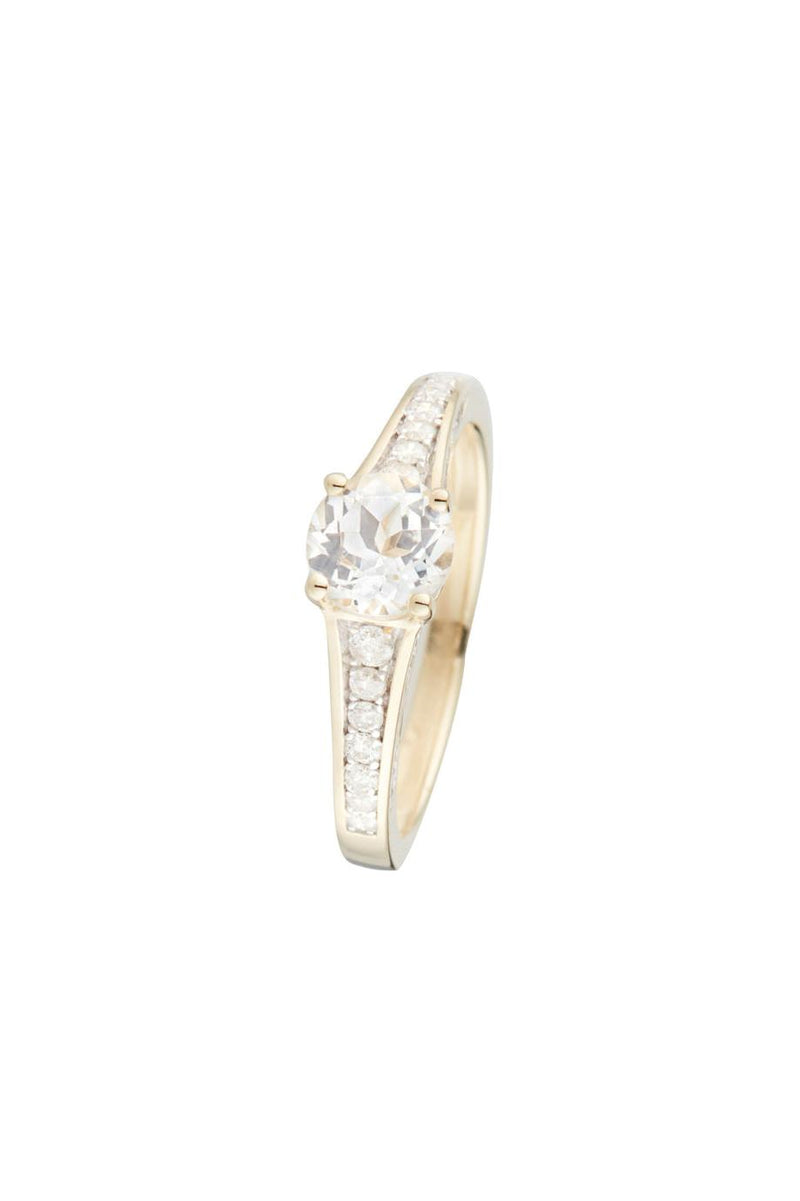 “Kriva” ring D 0.21/40 White Topaz 1.43/1