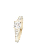 Anello "Kriva" D 0,21/40 Topazio bianco 1,43/1 - Oro giallo 375/1000