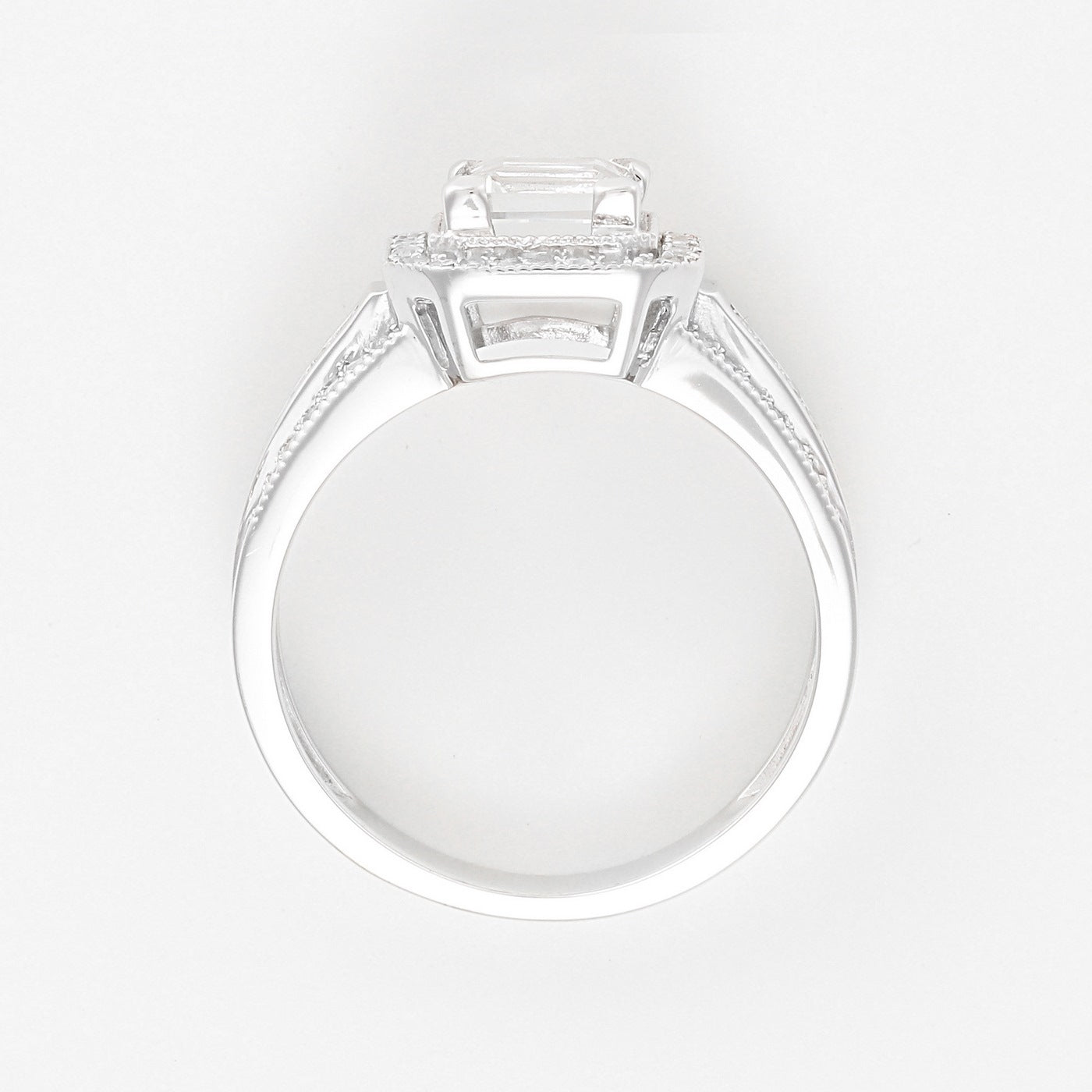 Bague "Remban" D 0,32/68 White Topaze 1,41/1 - Or Blanc 375/1000