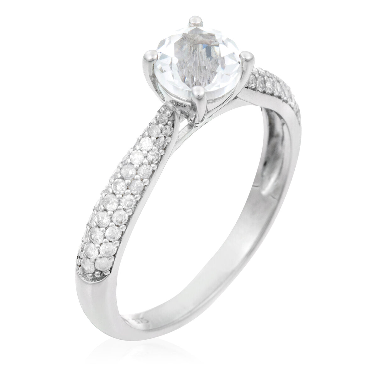 Bague "Tawo" D 0,327/62  White Topaze 1,43/1