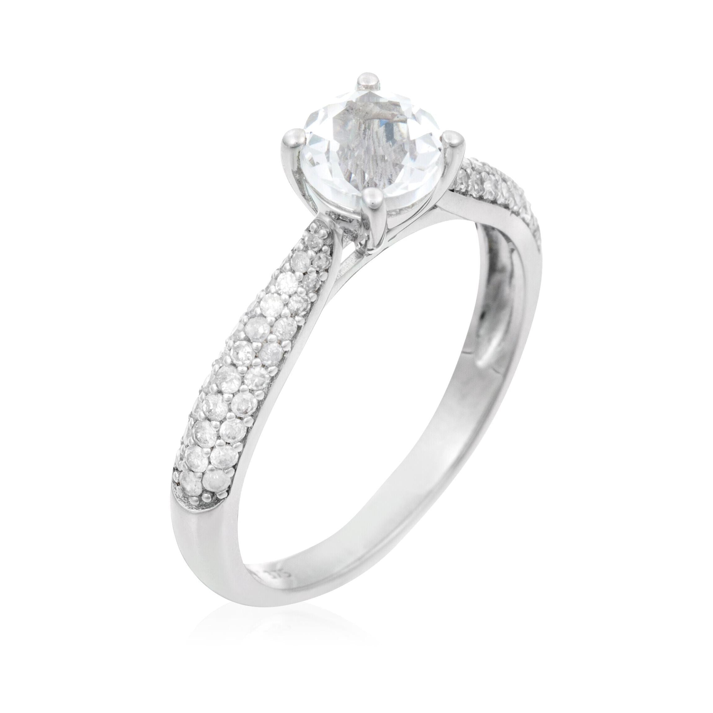 Anillo “Tawo” D 0.327/62 Topacio blanco 1.43/1