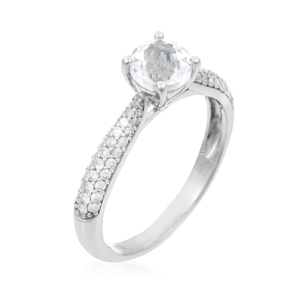 “Tawo” ring D 0.327/62 White Topaz 1.43/1