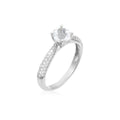Bague "Tawo" D 0,327/62 White Topaze 1,43/1 - Or Blanc 375/1000