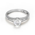 Anillo "Sirana" D 0,106/10 Topacio Blanco 1,55/1