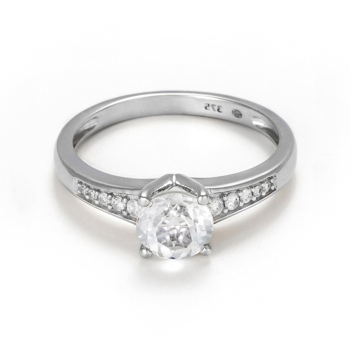 Anillo "Sirana" D 0,106/10 Topacio Blanco 1,55/1