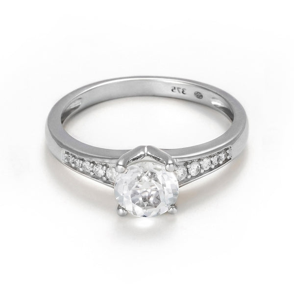 'Sirana' Ring D 0.106/10 White Topaz 1.55/1