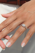 Bague "Jaya" D 0,482/61 - Or Blanc 375/1000