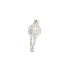 Bague "Jaya" D 0,482/61 - Or Blanc 375/1000