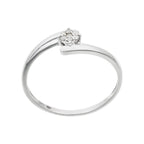 Anillo "Dava" D 0.049/7 - Oro blanco 375/1000