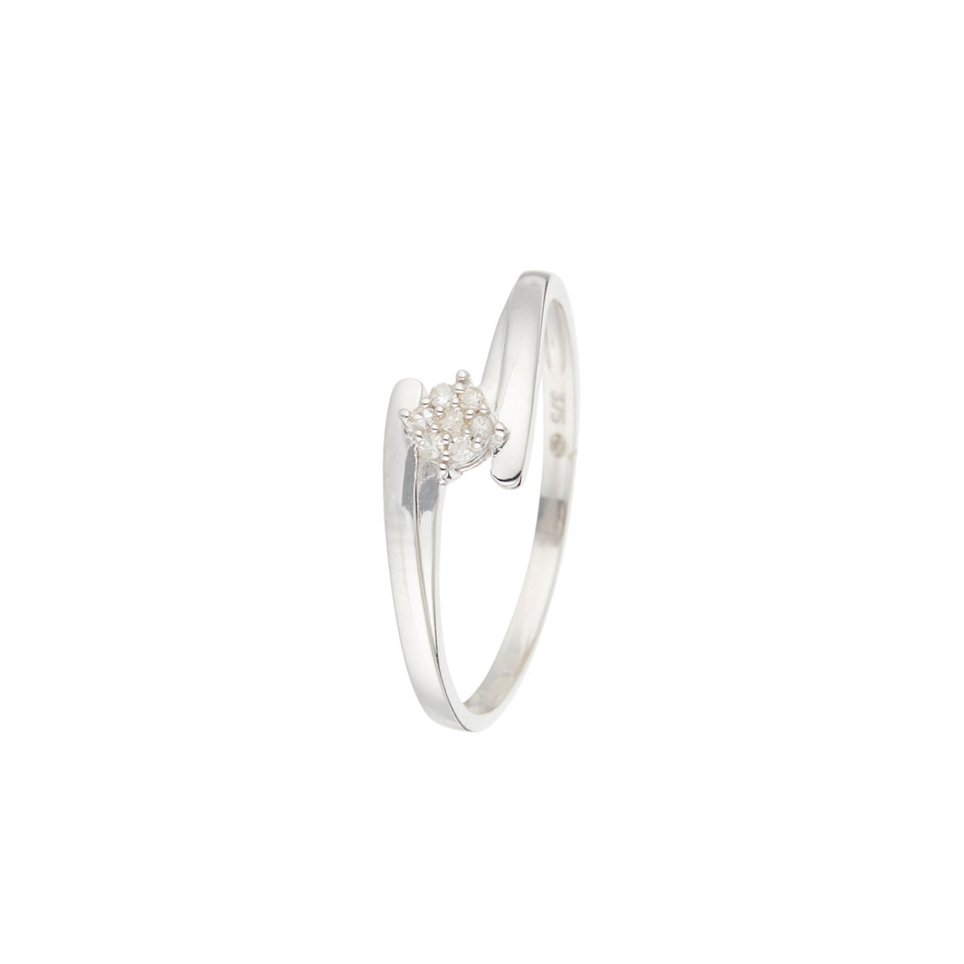 "Dava" Ring, D 0.049/7 - 375/1000 White Gold