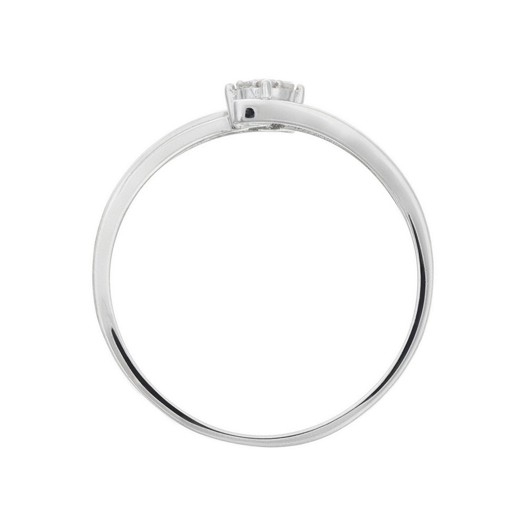 Anillo "Dava" D 0.049/7 - Oro blanco 375/1000