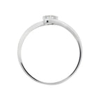 Anillo "Dava" D 0.049/7 - Oro blanco 375/1000