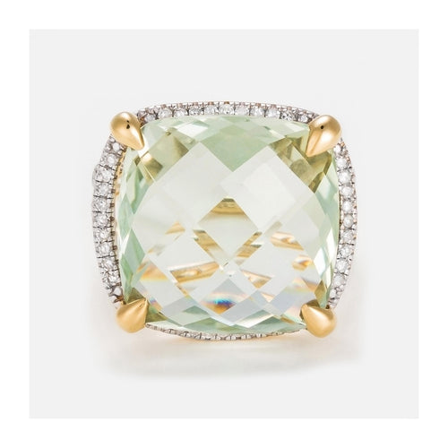Bague "Rivière" D0,33/60 - Green Amethyst 16,9/1