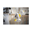 Mobile Musical Bébé Eléphant En Coton Gris