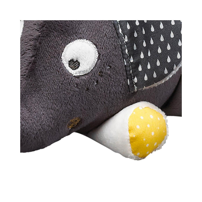 Peluche Mini Musical Eléphant En Velours Gris