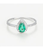 Bague"Perrine" D0,13/37 E0,4/1 - Or Blanc 375/1000