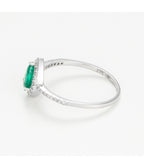 Bague"Perrine" D0,13/37 E0,4/1 - Or Blanc 375/1000