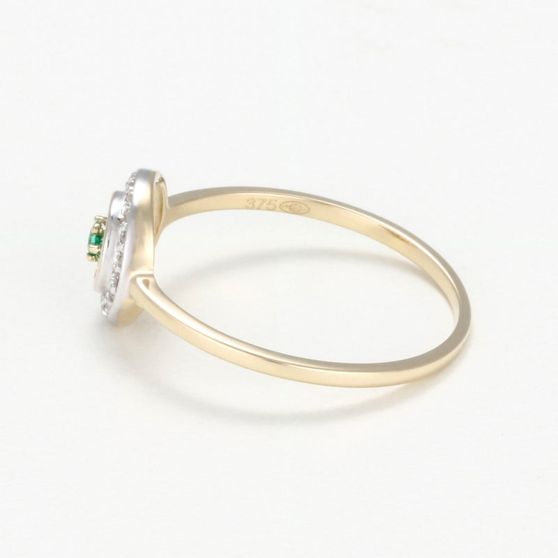 Bague "Bouclier" - Or Jaune 375/1000