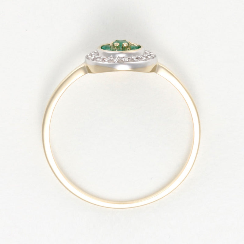 Bague "Bouclier" - Or Jaune 375/1000