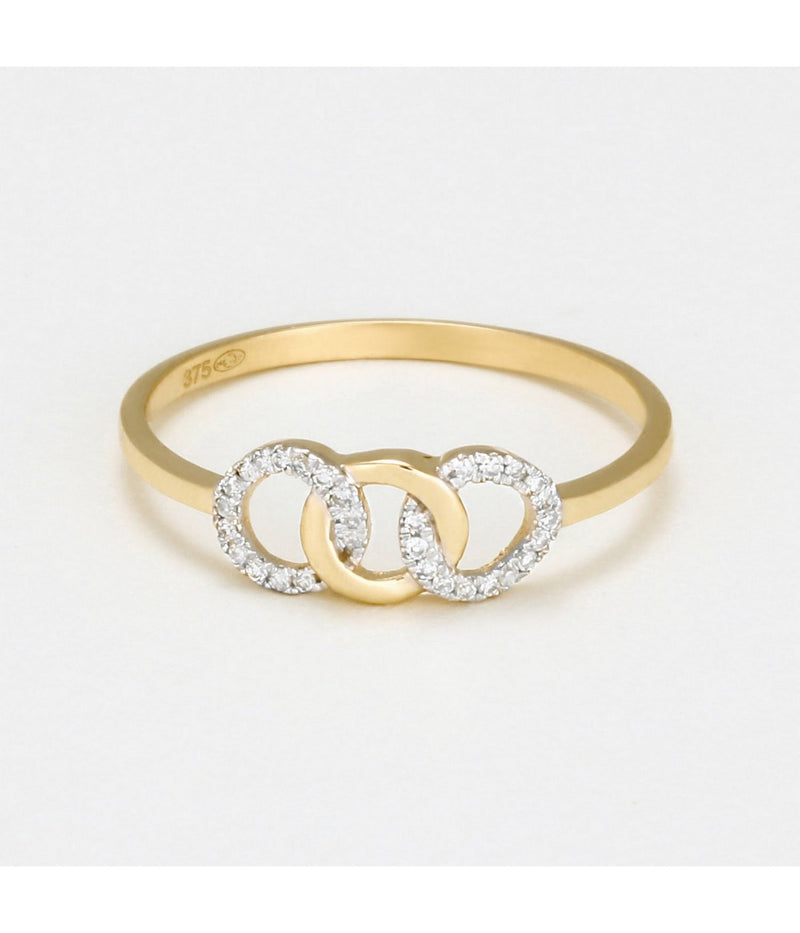 Bague "Ronds Entrelacés" - D0,06/30 - Or Jaune