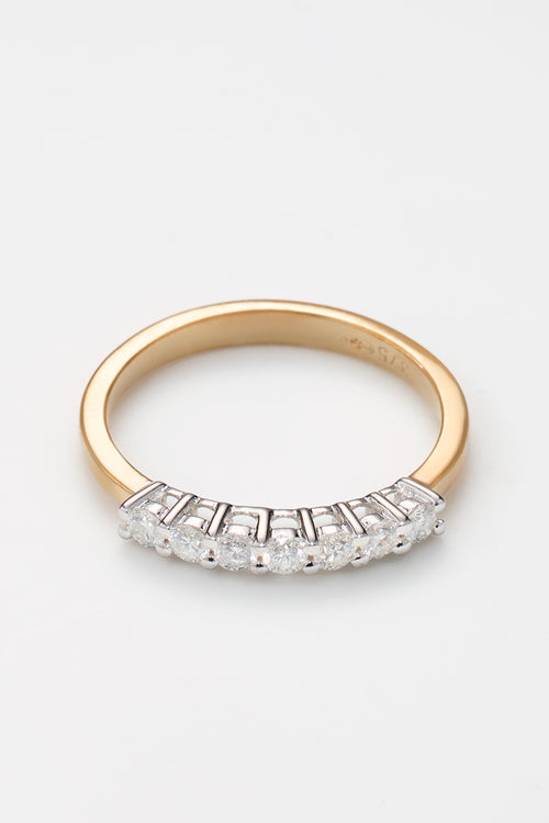 Bague "Dayna" D0,285/7 - Or Jaune 375/1000