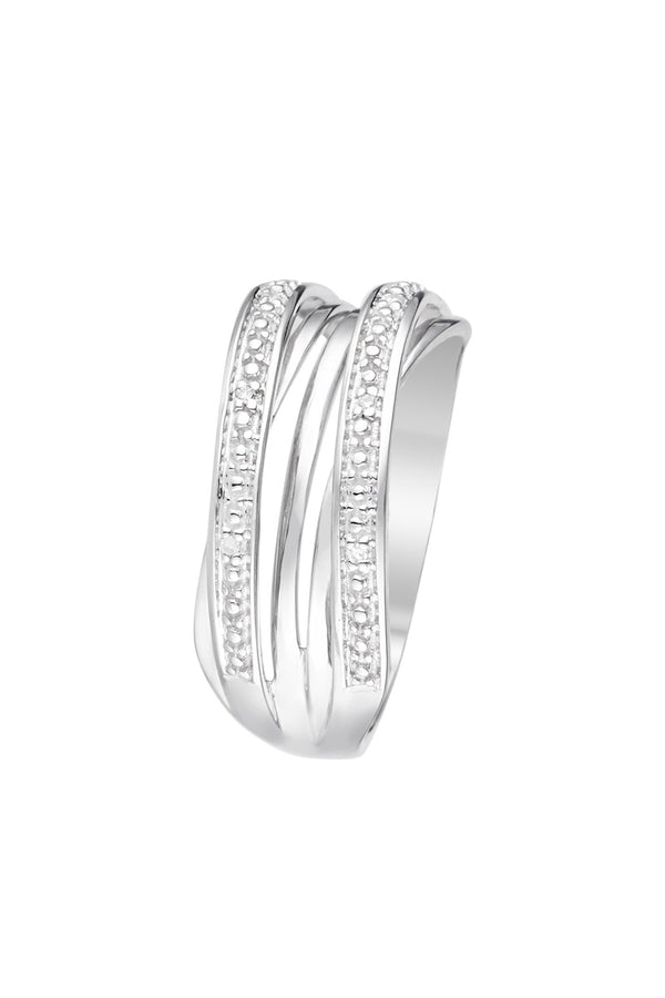Bague "Rosario" Diamants 0,02Cts/6