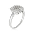 Bague "Lima" Diamants 0,15Cts/20 - Or Blanc 375/1000