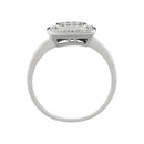 Bague "Lima" Diamants 0,15Cts/20 - Or Blanc 375/1000