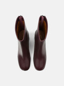 A Lonely Place To Be Ankle Boots - Burgundy