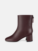 A Lonely Place To Be Ankle Boots - Burgundy