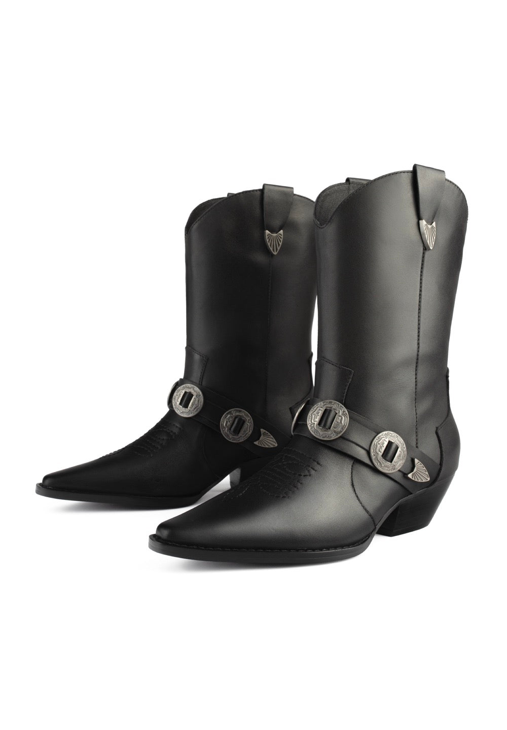 Cast In Steel Ankle Boots - Black