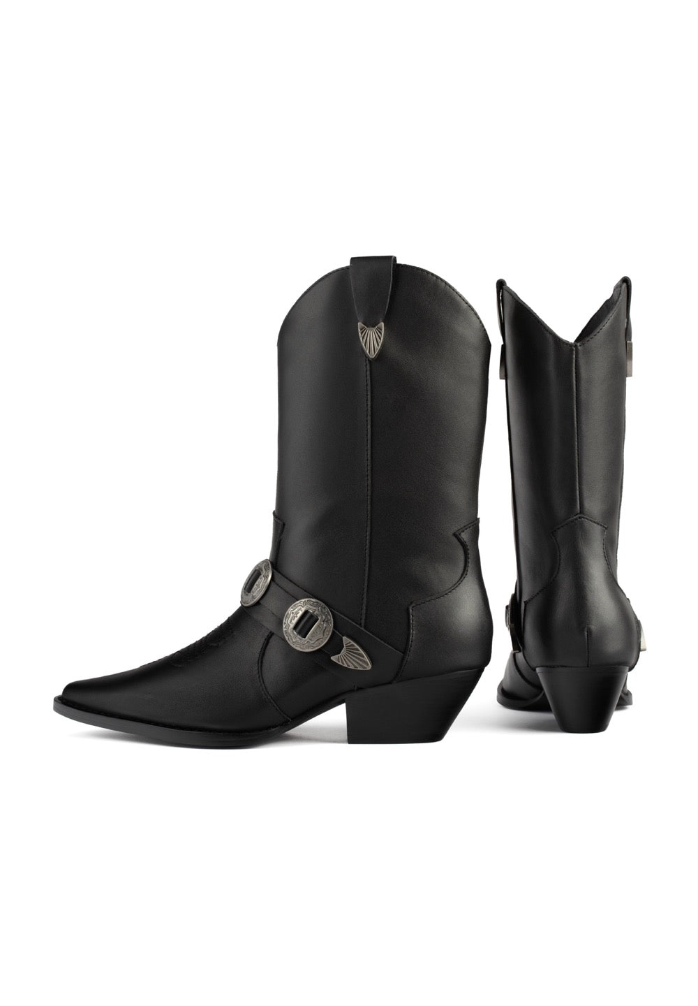 Cast In Steel Ankle Boots - Black