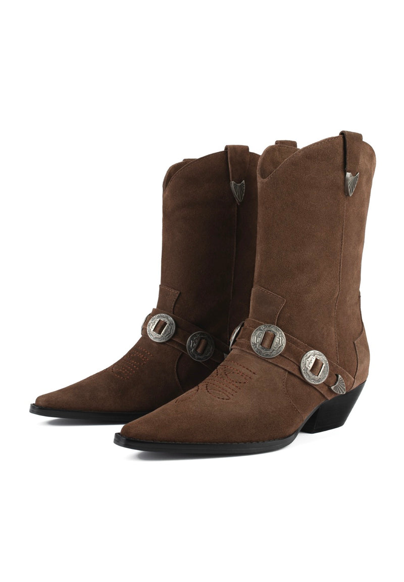 Cast In Steel Ankle Boots - Brown