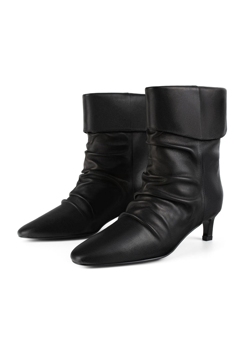 Dark Side Bloom Ankle Boots - Black