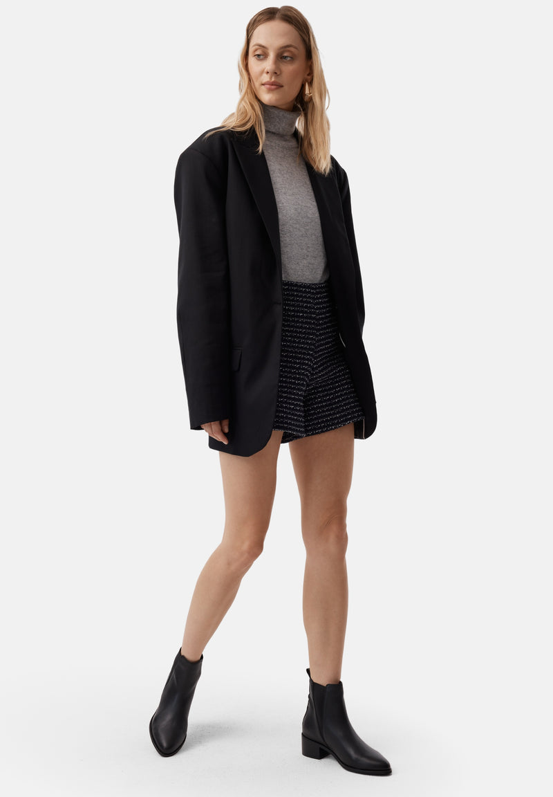 Galactic Mist Ankle Boots - Black