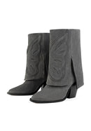Botines con billete de cien dólares - Gris