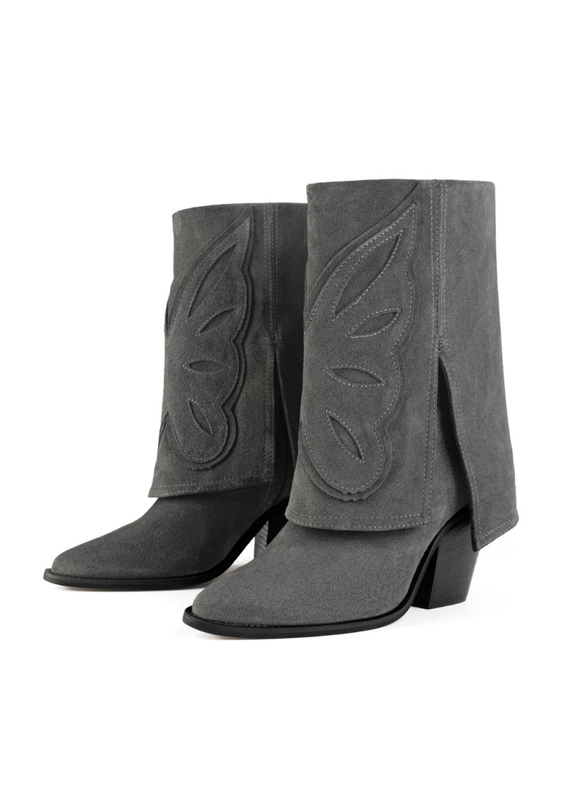 Botines con billete de cien dólares - Gris