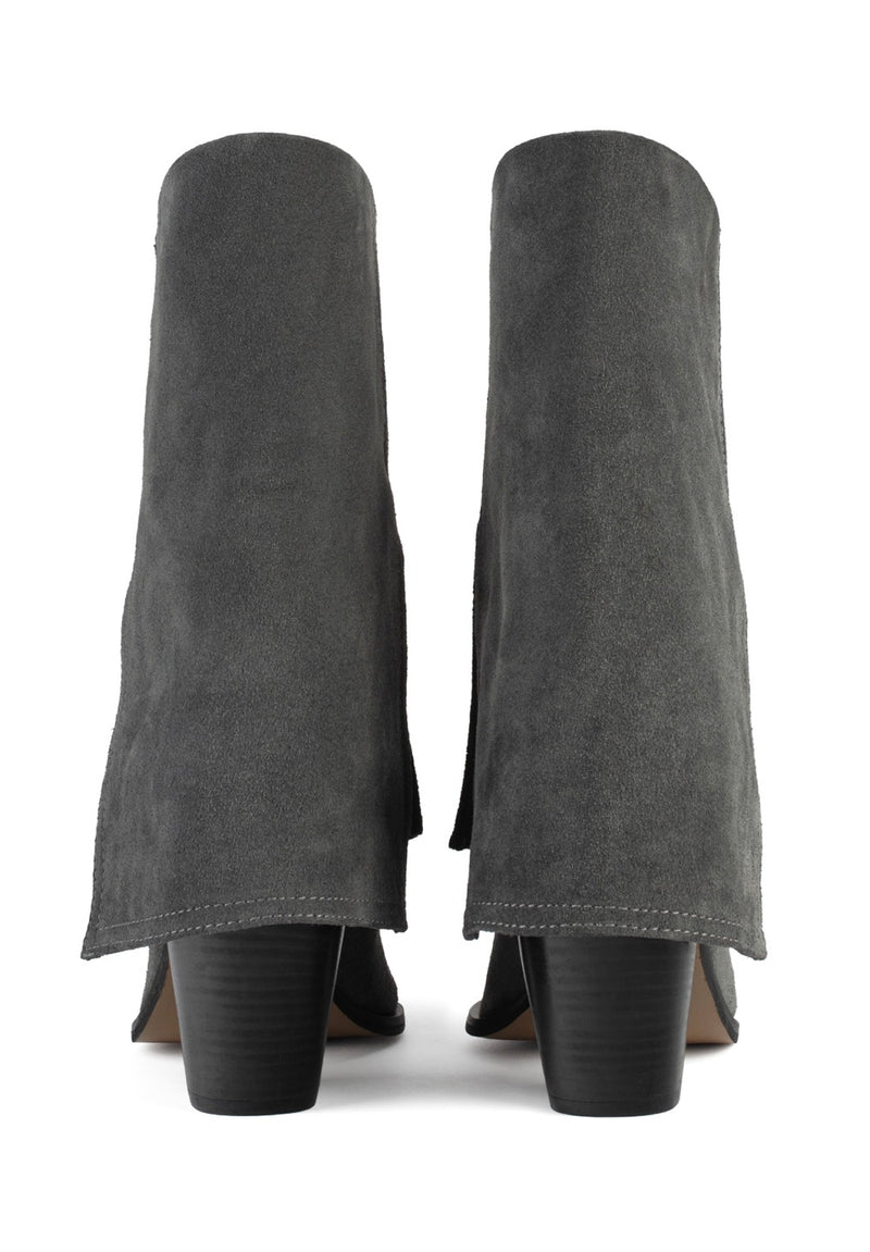 Botines con billete de cien dólares - Gris